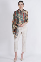 Autumn Plaid Modal Scarf Shawl
