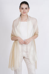 Cream Silk Stole
