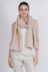 Sandy Elegance Fine Wool Stole