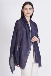 Midnight Mirage Wool Stole
