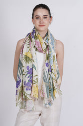 Light Multi Floral Elegant Modal printed Scarf