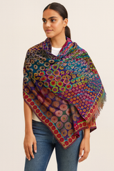 Vibrant Abstract Dot Viscose Shawl/Stole