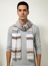 Classic Cheques Fine Wool Scarf – Lightweight & Trendy Everyday Style by Cashmere Craft