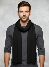 Luxurious 100% Pure Pashmina Shawl - Deep Indigo Blue / Royal Purple by Cashmere Craft