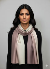 100% Pure Ombre Pashmina Shawl - Lavender Gradient by Cashmere Craft