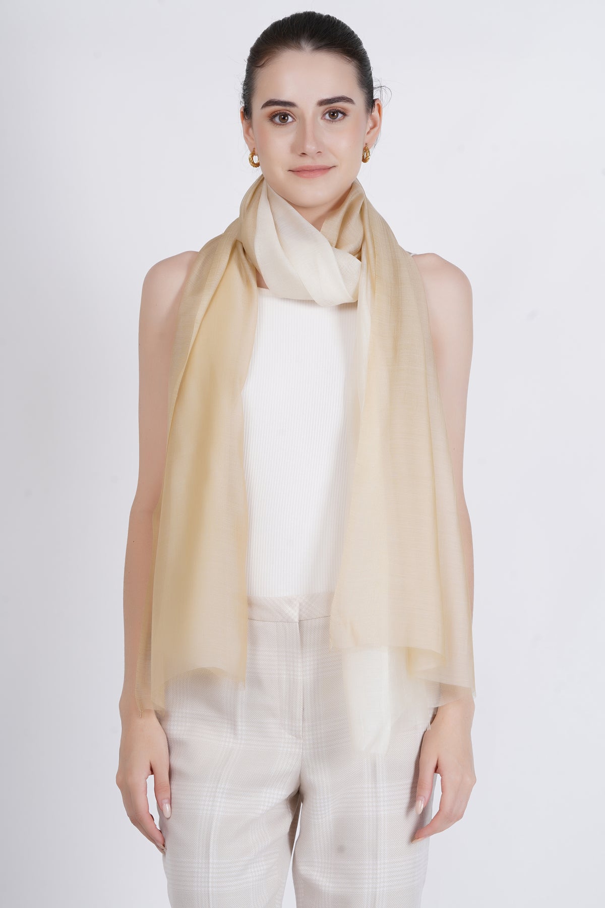 Creamy Silk Stole