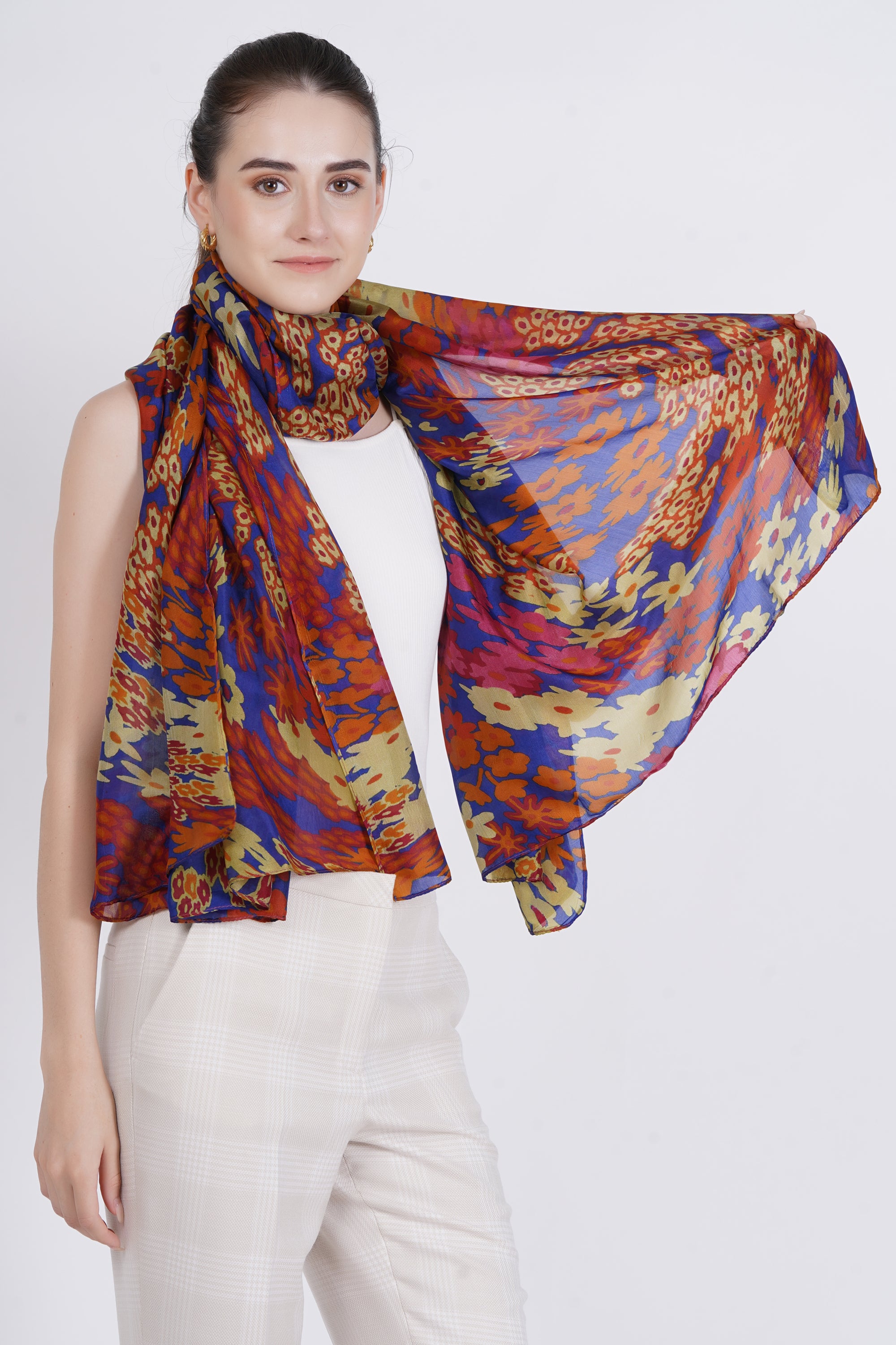 Autumn Tapestry Silk Scarf