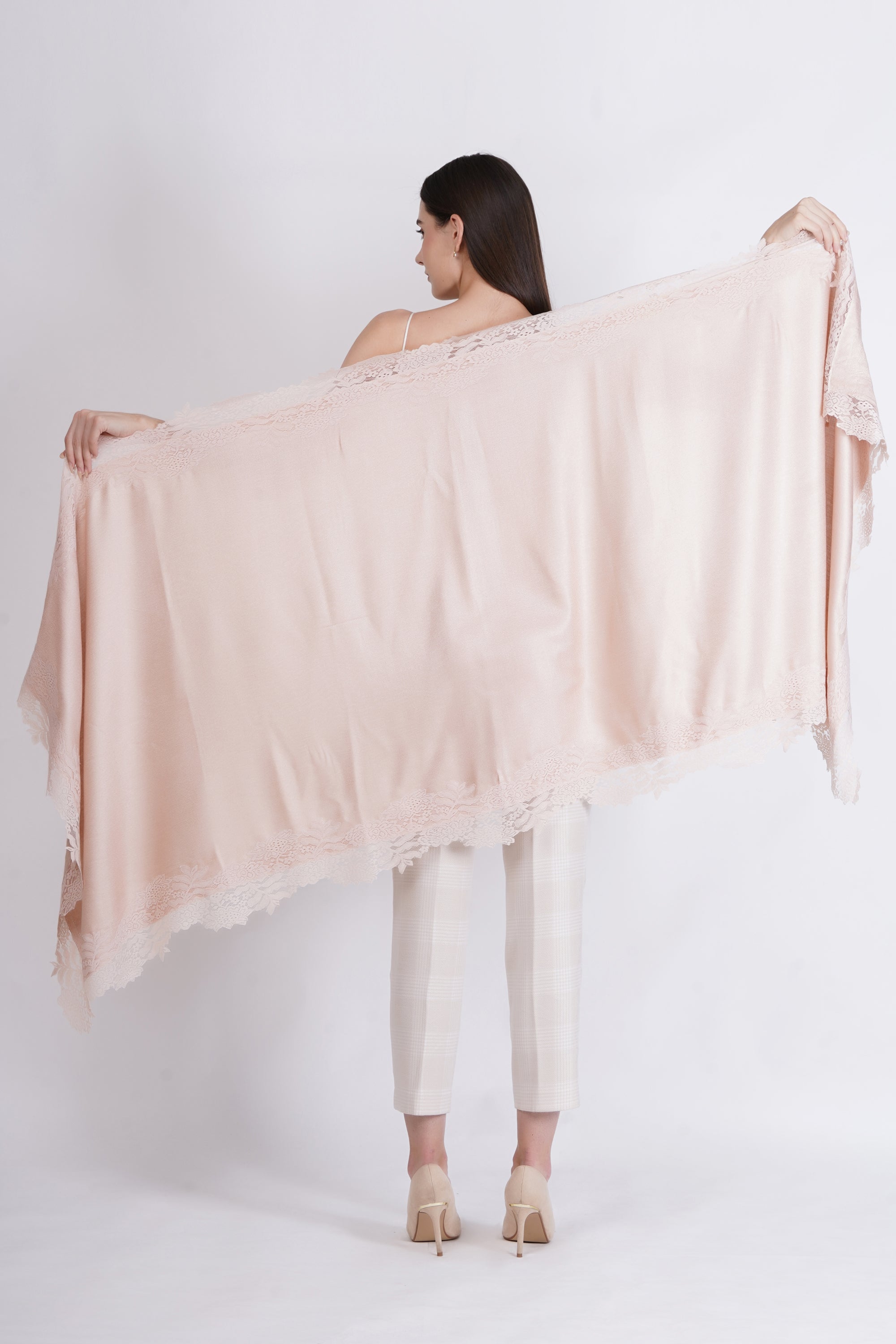 Visose Modal Stole with Lace