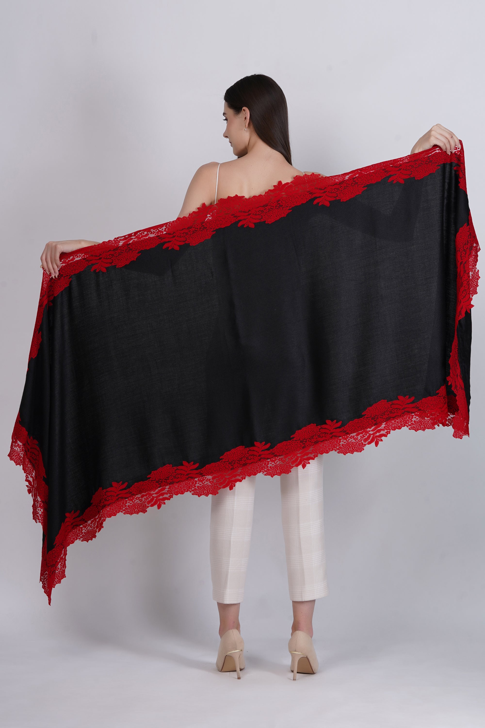 Visose Modal Stole with Lace